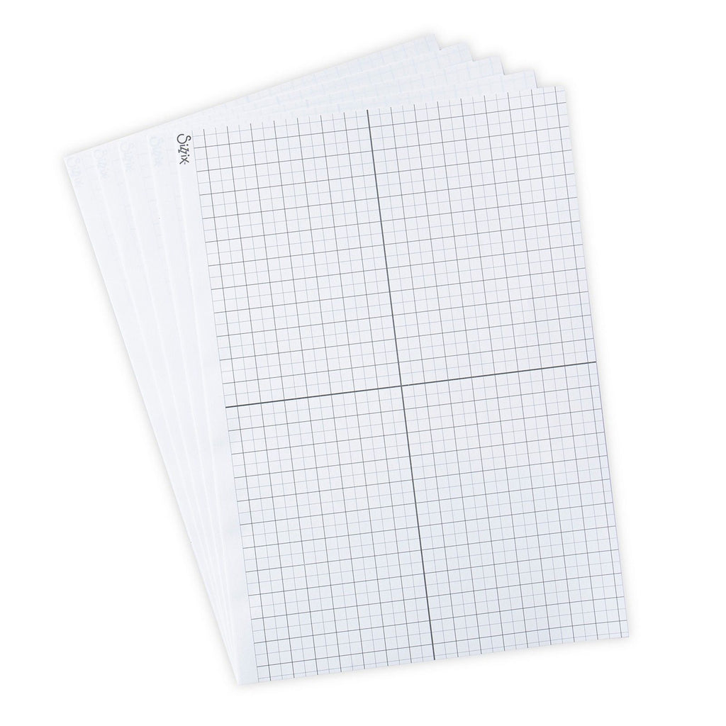 Sizzix • accessory sticky grid sheets 8 1 4 x11 5 8 5stuks