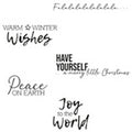 Sizzix • clear stamps festive sentiments #1