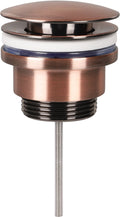 Differnz design afvoerplug rood koper