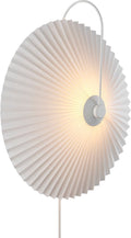 Nordlux nadia-wandlamp-geplisseerde kap-e27-wit