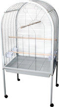 Flamingo papegaaienkooi polly - wit - 77,5 x 60 x 155,5 cm