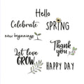 Sizzix • clear stamps new beginnings