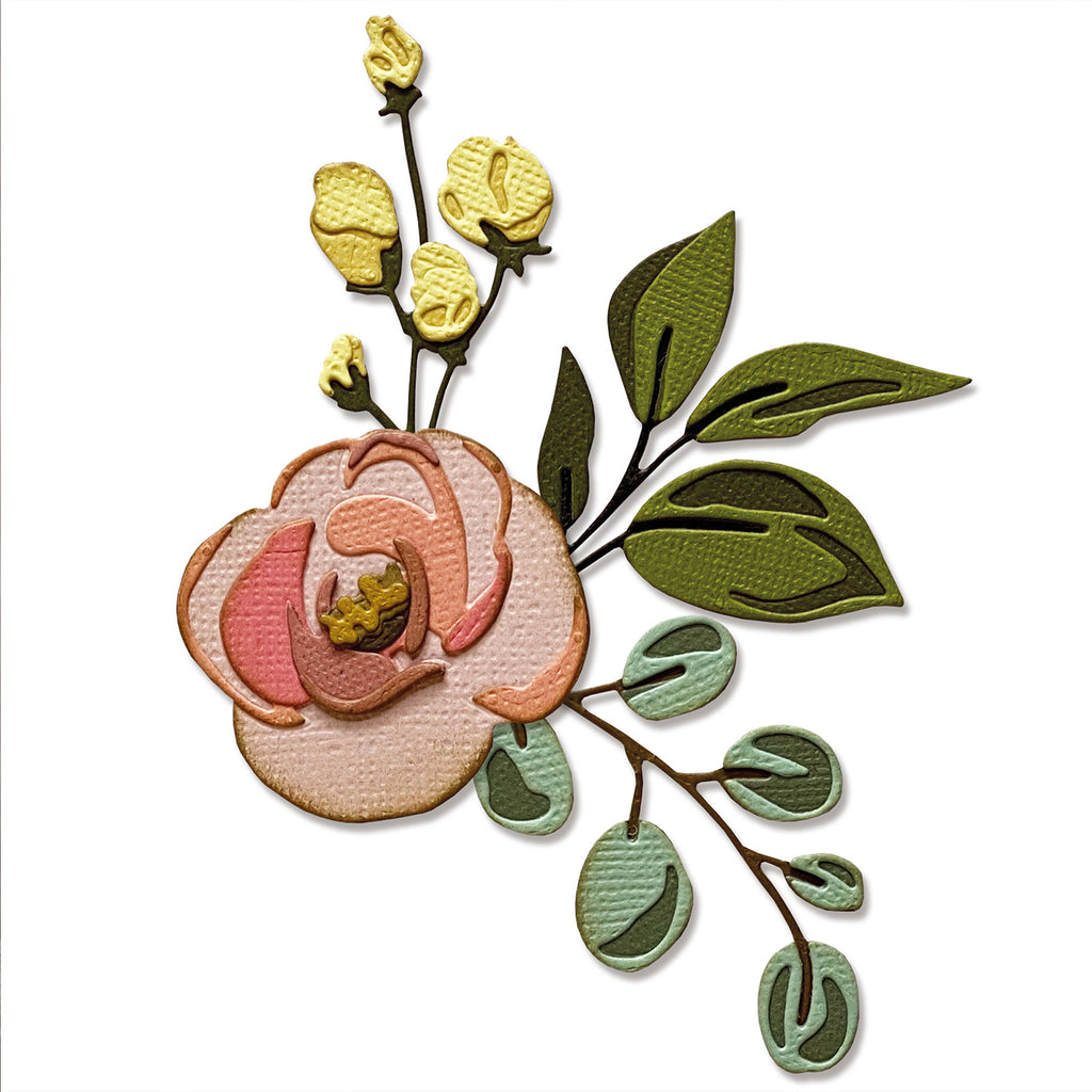 Sizzix • tim holtz thinlits die set bloom colorize 17pcs