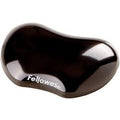 Muismat met polssteun fellowes crystals™ gel zwart