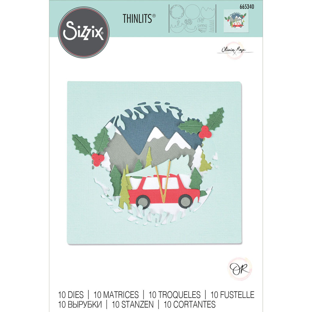 Sizzix • thinlits die set winter woodland