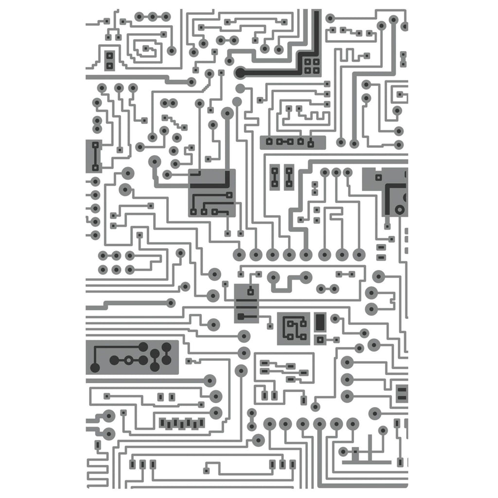 Sizzix • tim holtz multi-level texture fades embossing folder circuit