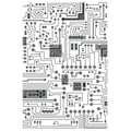 Sizzix • tim holtz multi-level texture fades embossing folder circuit