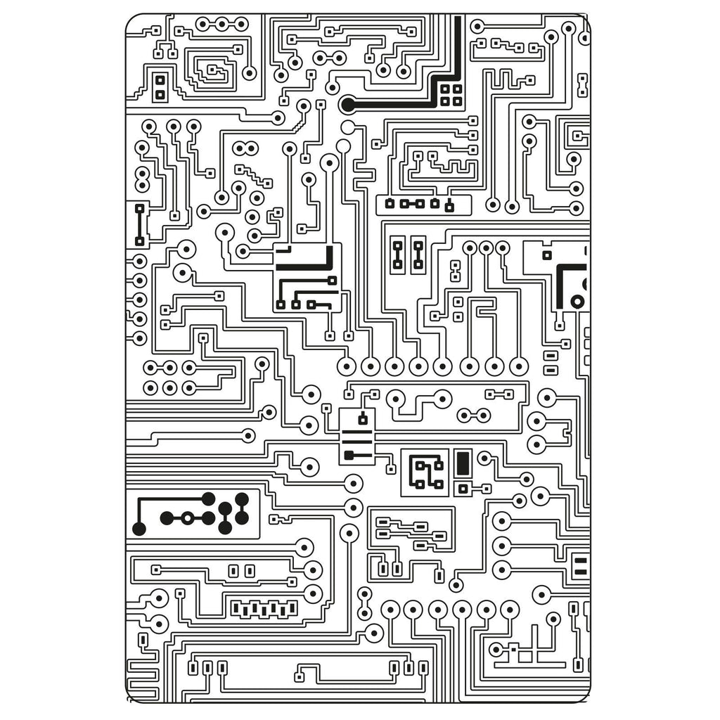 Sizzix • tim holtz multi-level texture fades embossing folder circuit