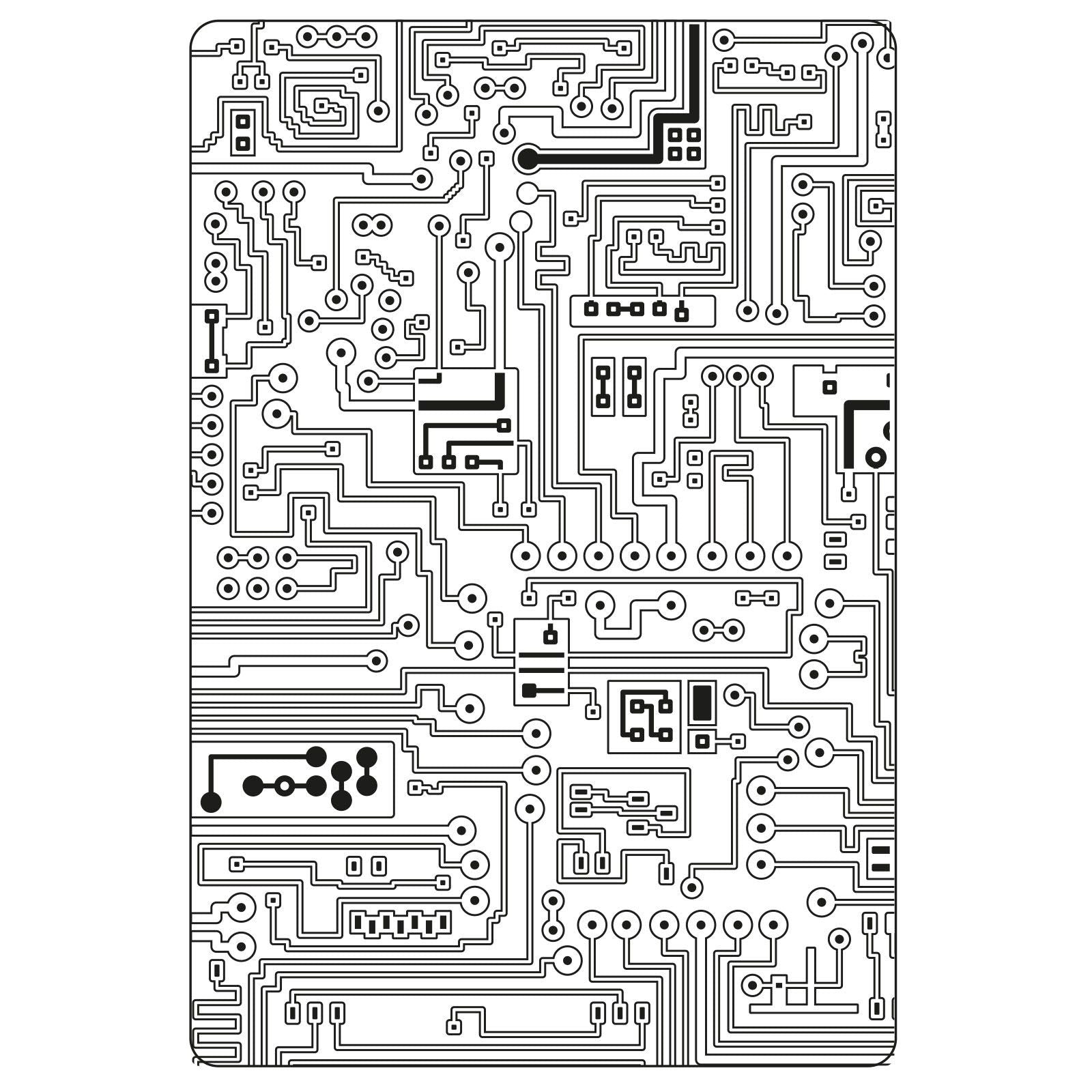 Sizzix • tim holtz multi-level texture fades embossing folder circuit