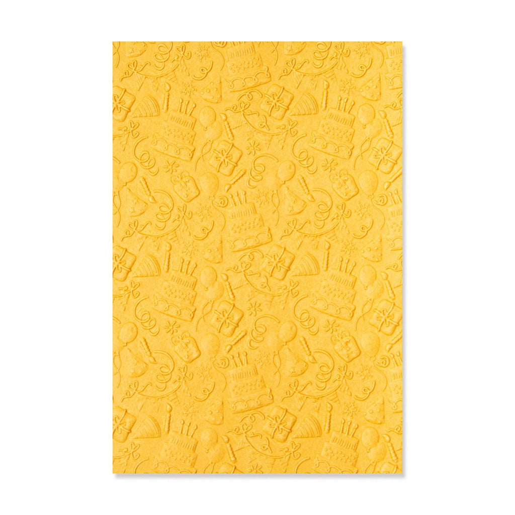 Sizzix • 3-d textured impressions embossing folder celebrate