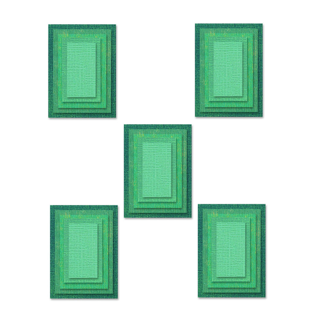 Sizzix • tim holtz thinlits die set stacked tiles rectangles 25pcs