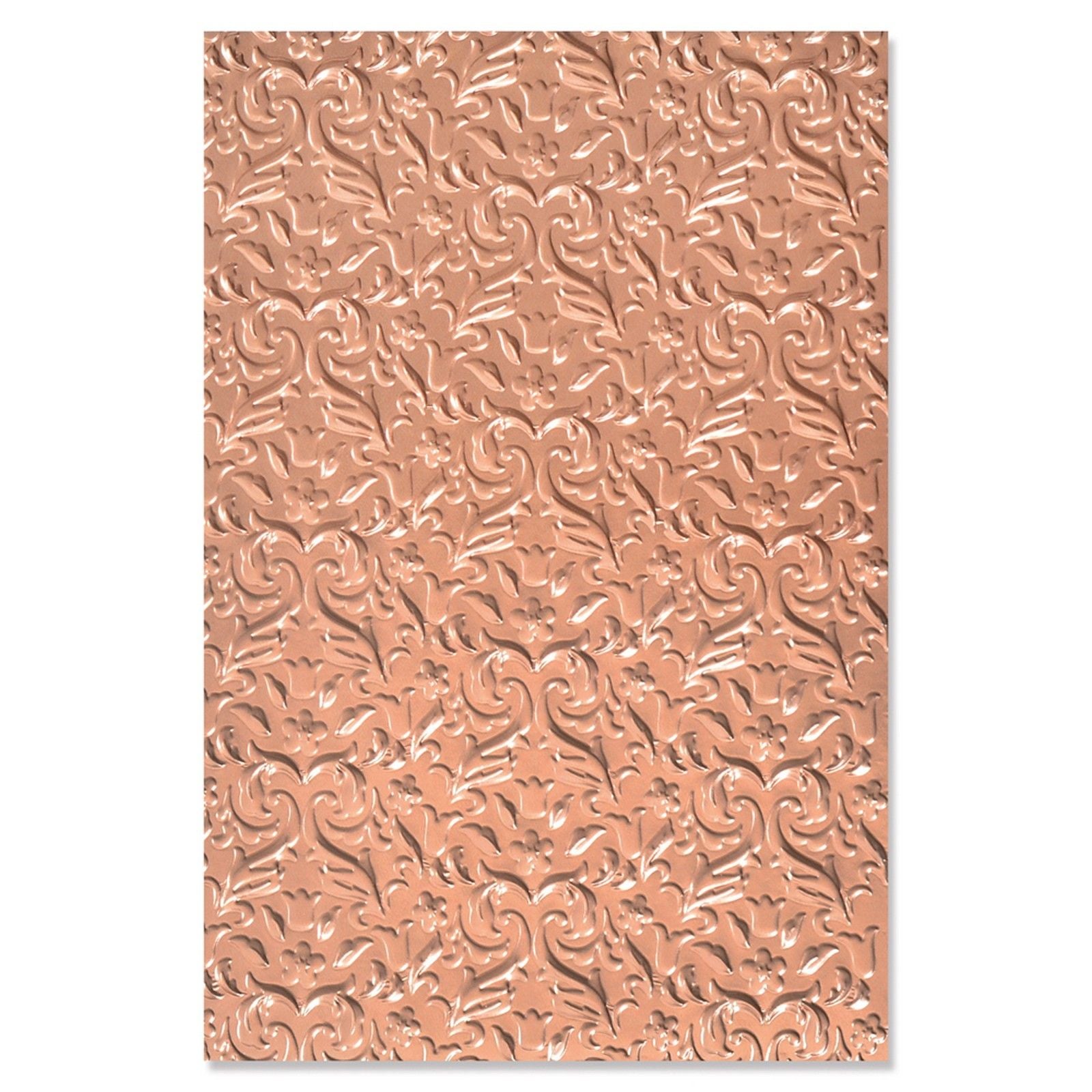 Sizzix • multi-level textured impressions embossing folder floral flourishes
