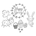Sizzix • clear stamps set spring essentials 9stuks