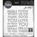 Sizzix • tim holtz thinlits die set bold text #1 7pcs