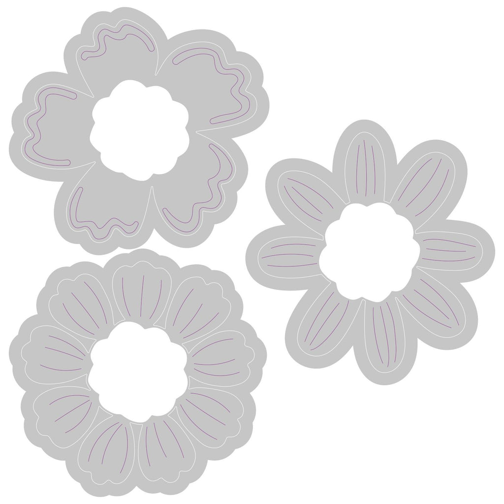 Sizzix • switchlits embossing folder detailed blooms