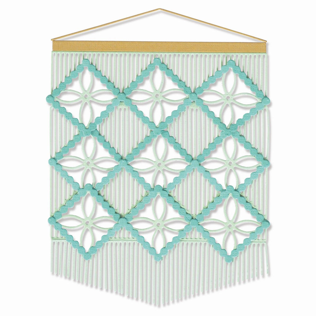 Sizzix • thinlits die set macramé card front 9pieces