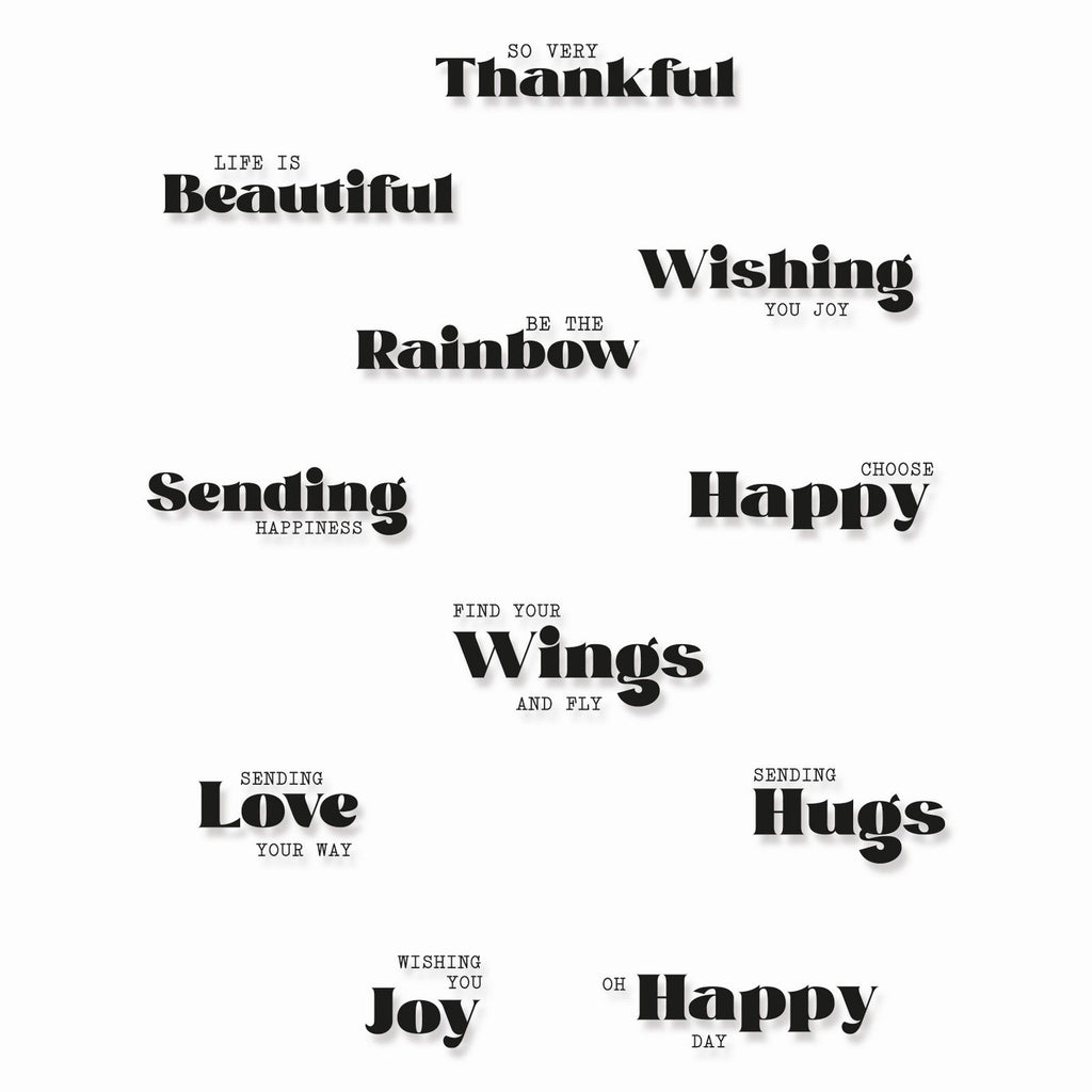Sizzix • clear stamps set good vibes nr4 12pieces
