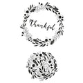 Sizzix • clear stamps autumn wreath