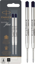 Parker balpenvullingen | medium punt | zwarte quinkflow inkt | 2 stuks
