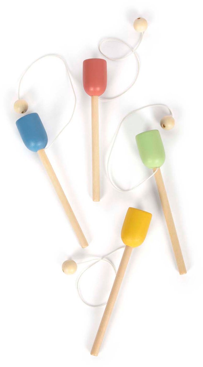 Small Foot – Ballfangset aus Holz, 4er-Set