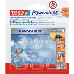 Tesa deco haak powerstrips transparant
