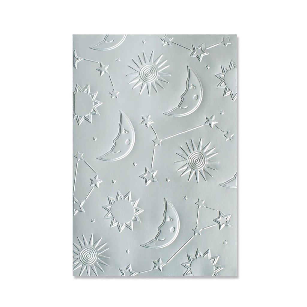 Sizzix • multi-level textured impressions embossing folder moon light