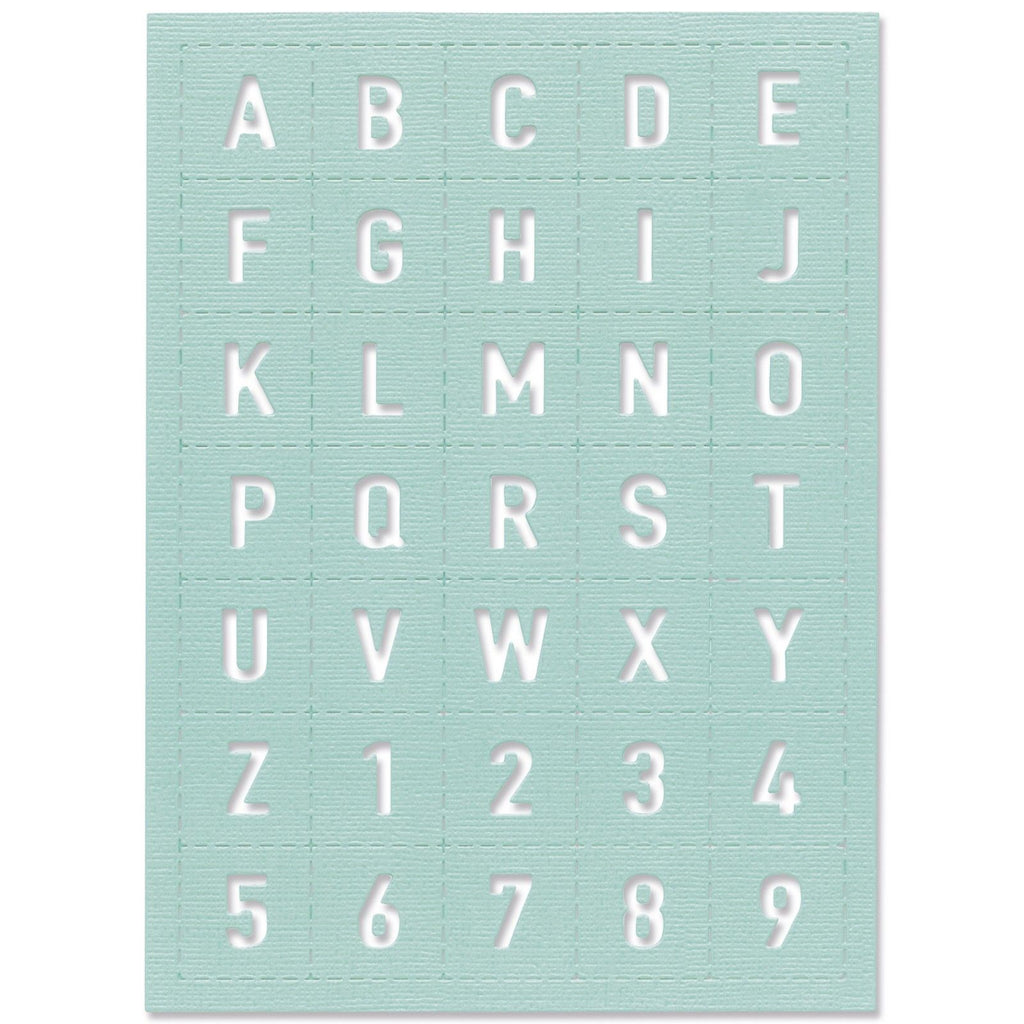 Sizzix • thinlits die tile alphanumeric