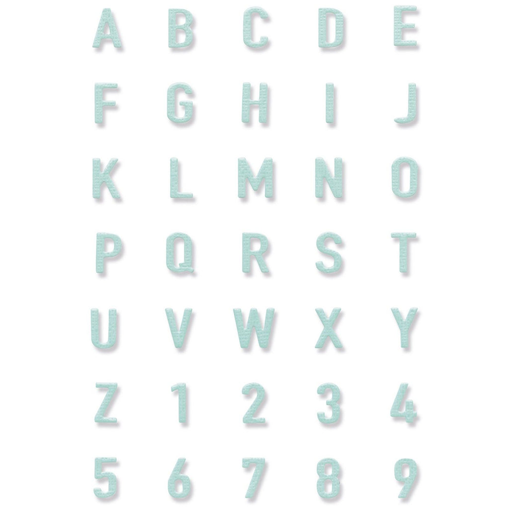 Sizzix • thinlits die tile alphanumeric