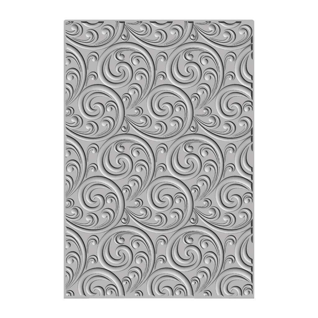 Sizzix • 3-d textured impressions embossing folder ornamental spiral