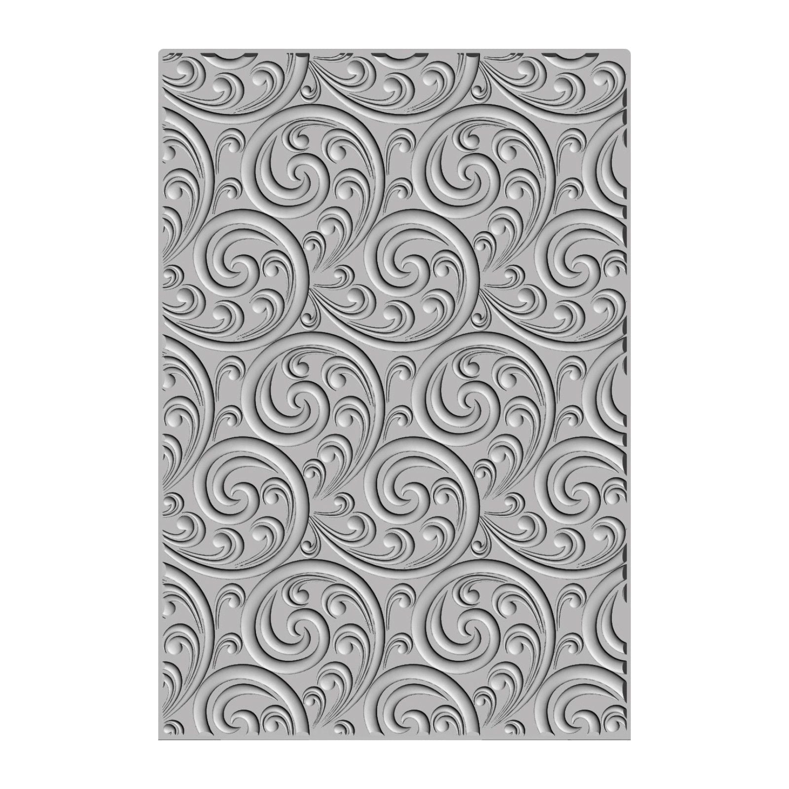 Sizzix • 3-d textured impressions embossing folder ornamental spiral