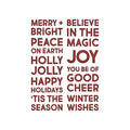 Sizzix • tim holtz thinlits die set bold text christmas 9pcs