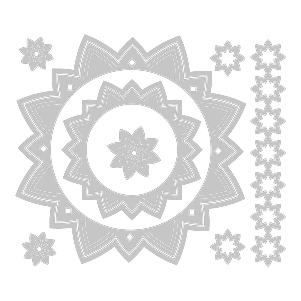 Sizzix • thinlits die set geo frames borders 10stuks