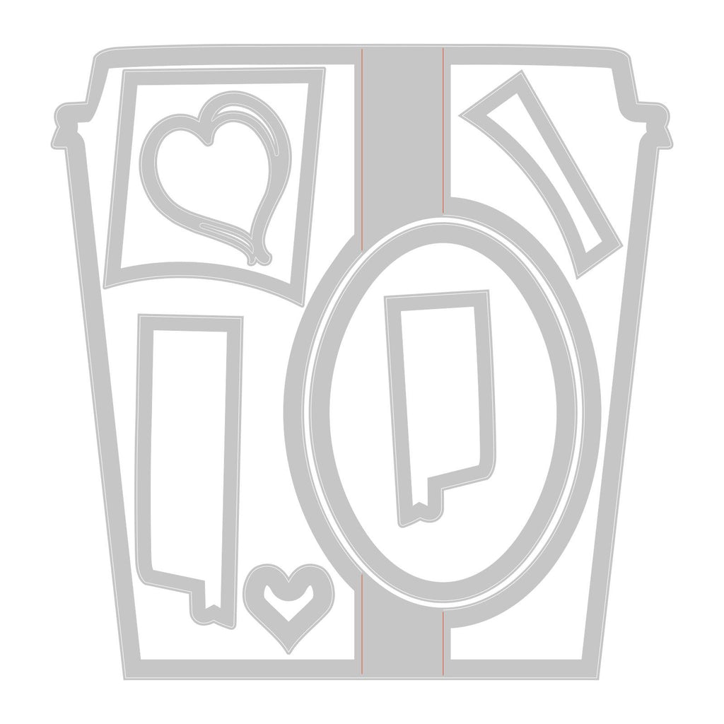 Sizzix • thinlits die set card café 8stuks