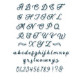 Sizzix • thinlits die scripted alphabet