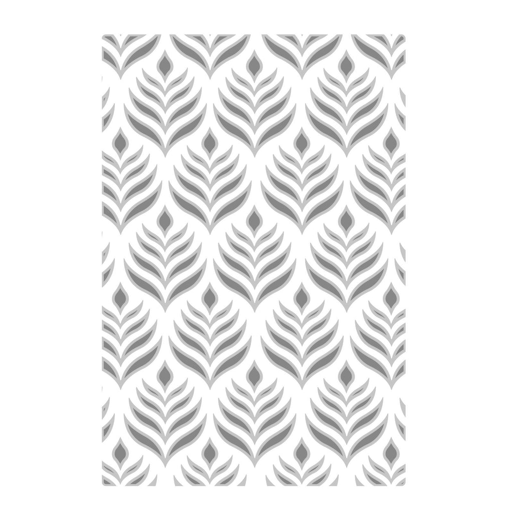 Sizzix • multi-level textured impressions embossing folder palm repeat