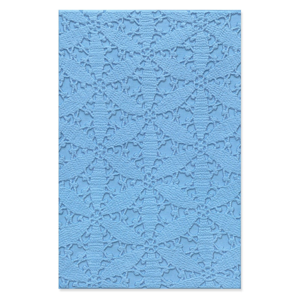 Sizzix • 3-d textured impressions embossing folder tablecloth