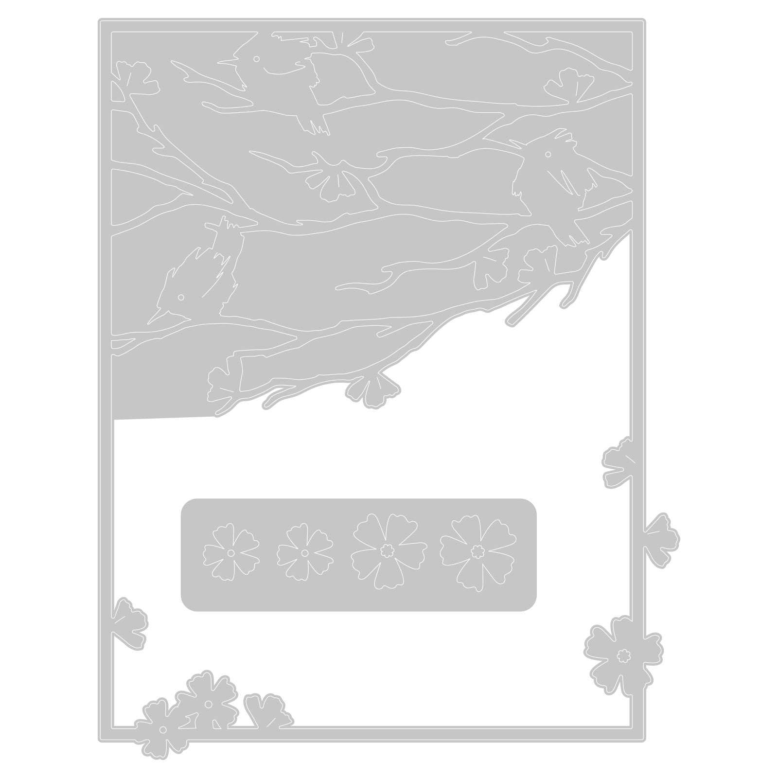 Sizzix • thinlits die set woodland cardfront 2pcs