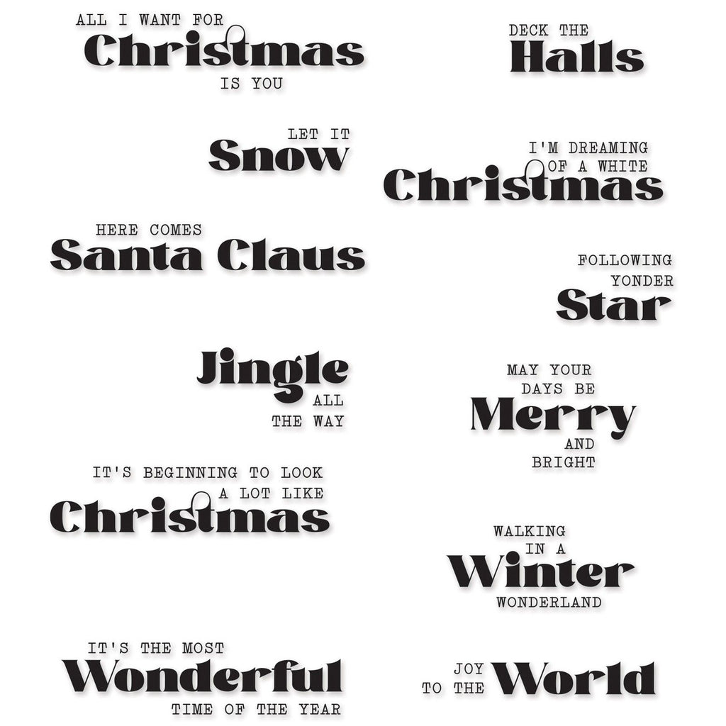 Sizzix • clear stamps seasonal vibes #2
