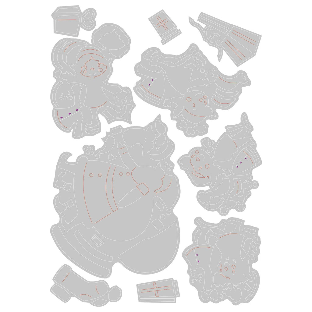 Sizzix • thinlits die set santa elves