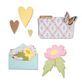 Sizzix • thinlits die set envelope folder flowers set