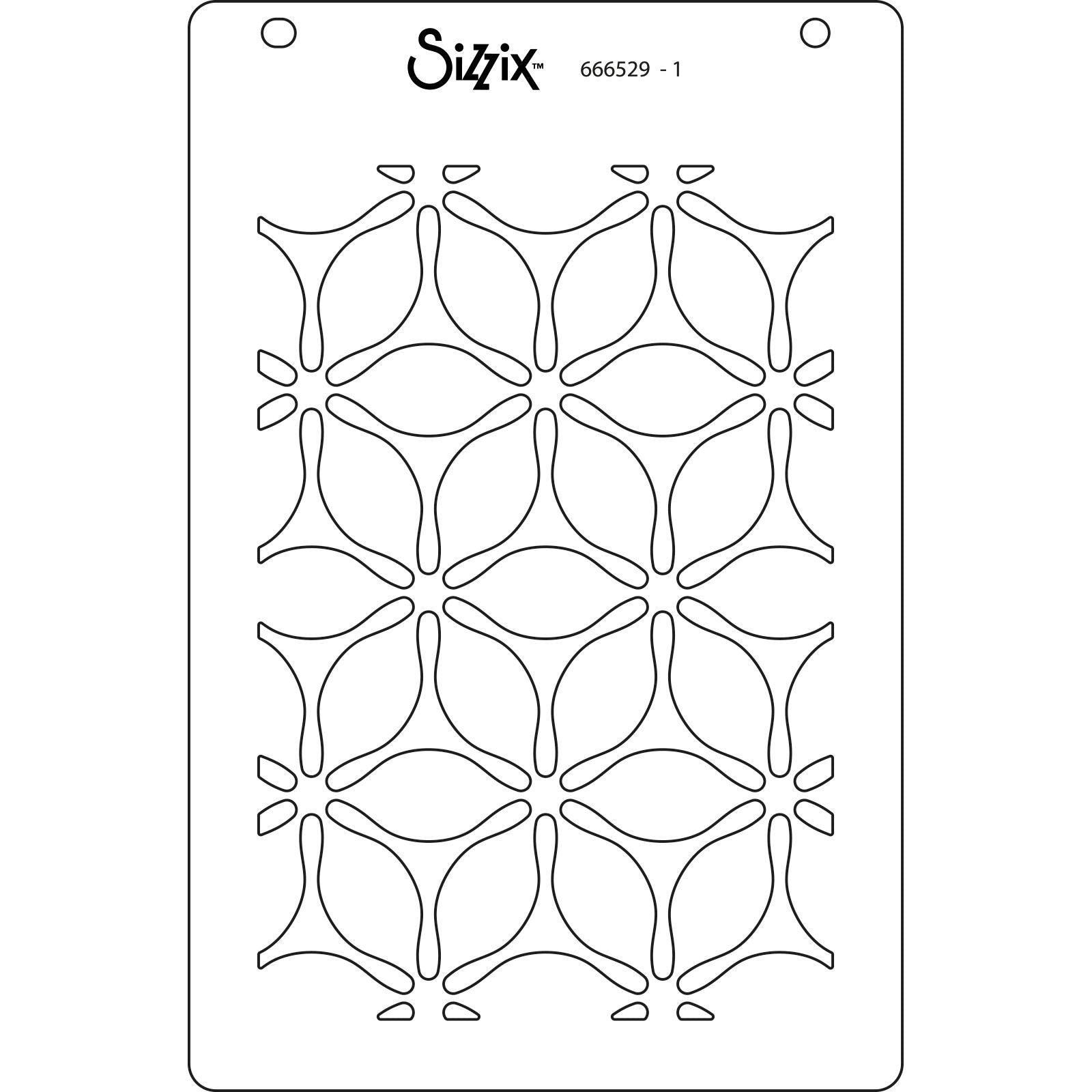 Sizzix • layered stencils a6 defined petals 4pcs