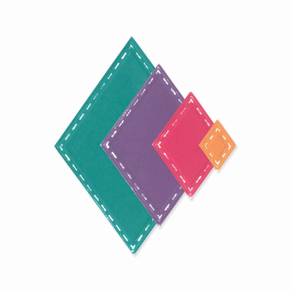 Sizzix • framelits die set fanciful katy deco diamonds 13pcs