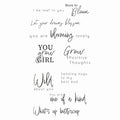 Sizzix • clear stamp set born to bloom 10pcs