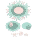Sizzix • thinlits die set snowflake labels 6pcs