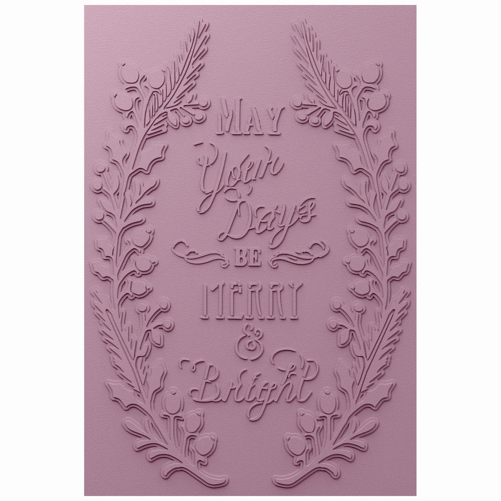 Sizzix • 3d textured impressions embossing folder merry bright