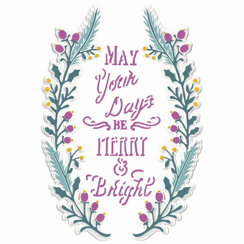 Sizzix • 3d textured impressions embossing folder merry bright