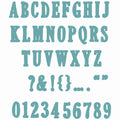 Sizzix • framelits die set fine line alpha 02 45pcs