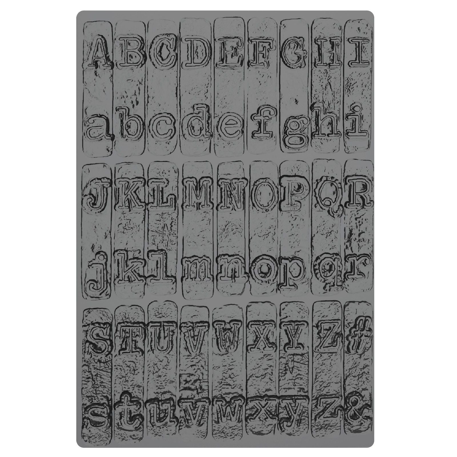 Sizzix • 3-d texture fades embossing folder typewriter large a5 by tim holtz