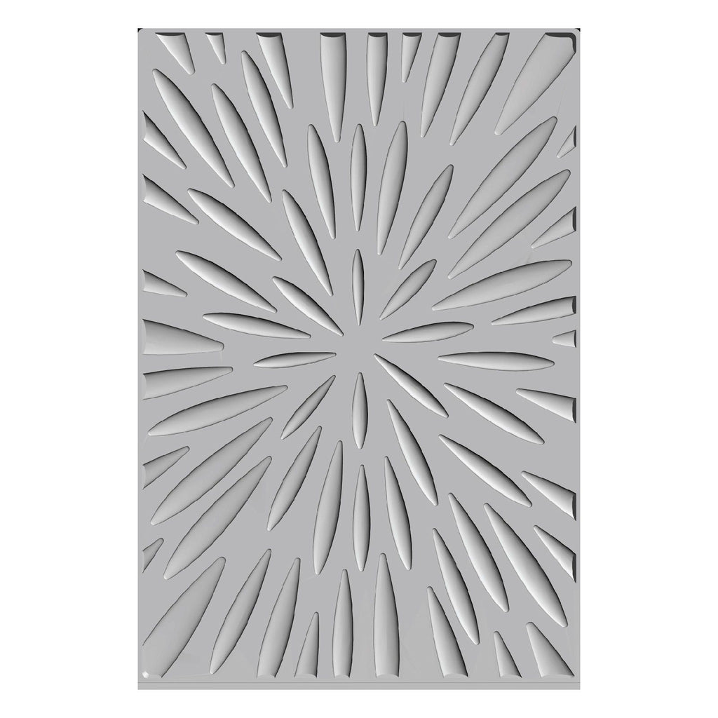 Sizzix • 3-d tief a6 stencil burst of bright by stacey park