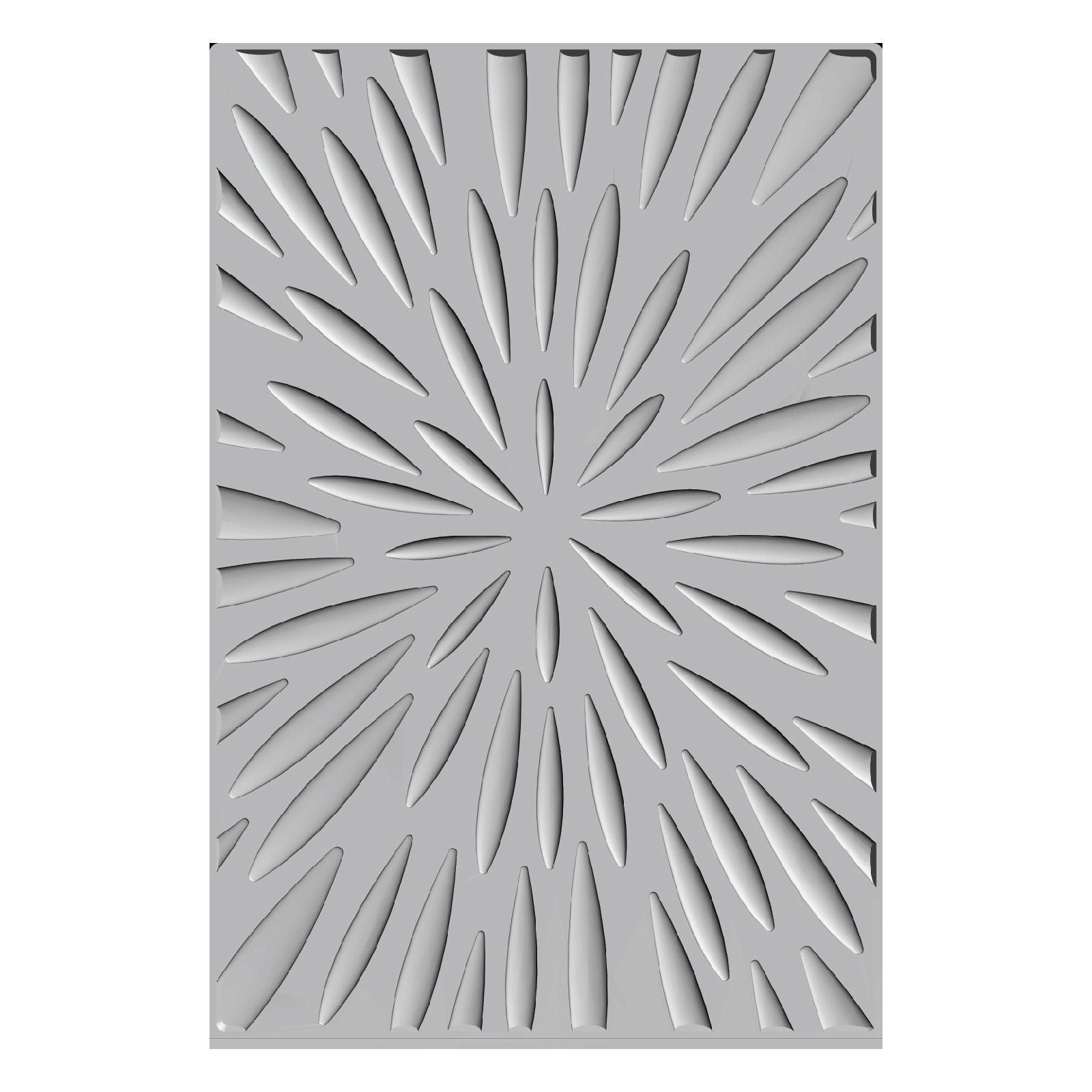 Sizzix • 3-d tief a6 stencil burst of bright by stacey park